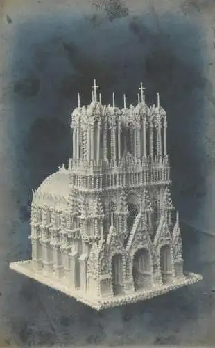 A5172 Photographic postcard Notre-Dame de Paris maquette
