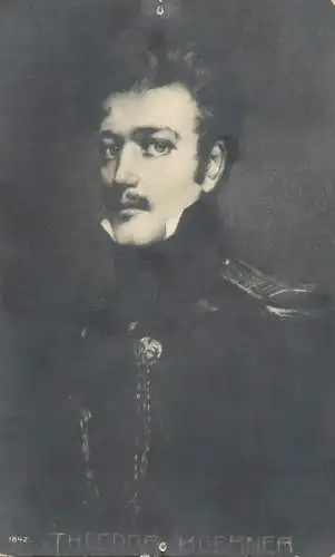 A5172 AK Theodor Körner, der junge Dichter im Portrait