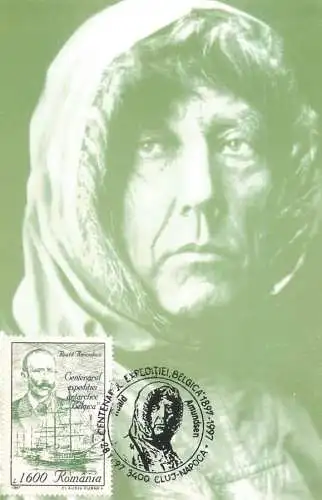 Maxi Card ROMANIA Historical figures Roald Amundsen