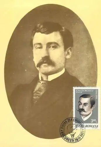 Maxi Card ROMANIA Historical figures Ian Georgescu