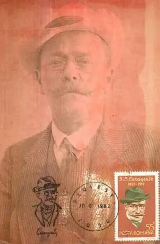 Maxi Card ROMANIA Historical figures I.L. Caragiale