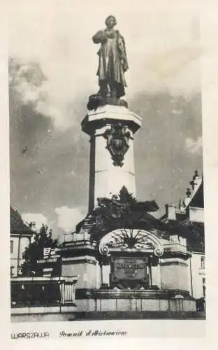 A5018 Poland Warsaw Adam Mieckiewicz monument