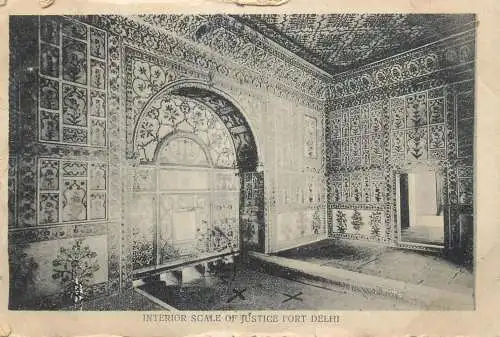 A5014 India Delhi Scale of Justice Fort