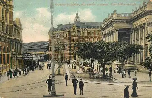 A5014 South Africa Durban Gardiner Street with Station & Post Office