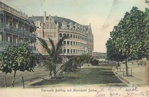 A5014 South Africa Durban Esplanade Building and Marinehotel