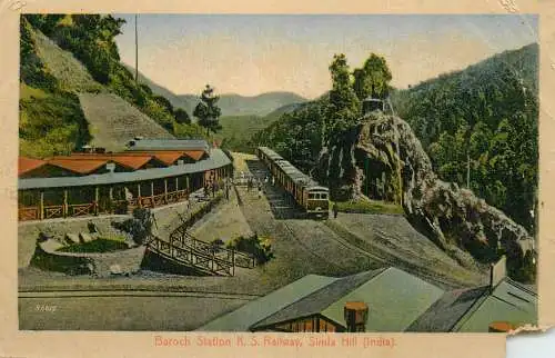 A5014 India Baroch Station KS Railway Simla Hill