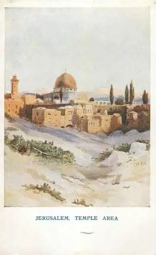 A5014 Israel Jerusalem temple area artwork