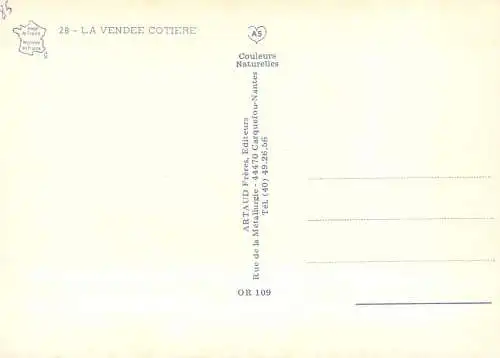 France Vendée Cotiere map