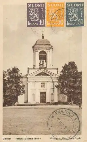 A5013 Finland Suomi / (Russia since 1944) Wiipuri Peter and Paul Church