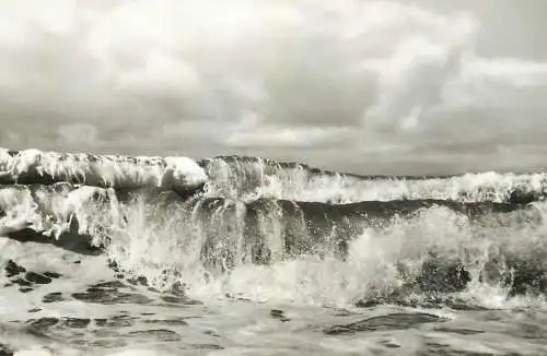 A5012 Germany Insel Sylt strong winds rough sea waves