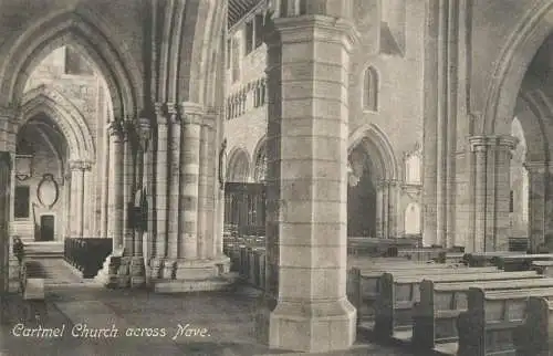 A5126 Cartmel Church across Nave