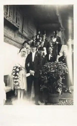 A5125 Anonymous people wedding souvenir photographic postcard