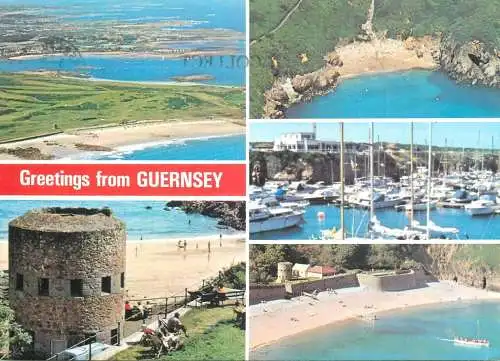 Channel Islands greetings from Guernsey multi view