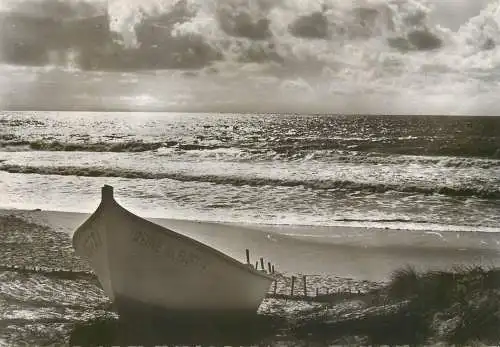 France Capbreton contre jour sur l'ocean