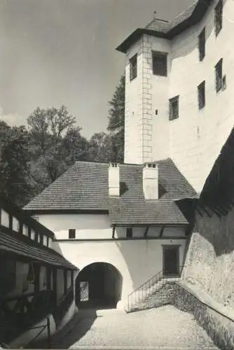 Slovakia Oravsky Zamok Orava Castle First Court after reconstruction