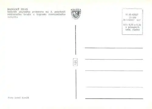 Slovakia Bojnice castle interior aspect