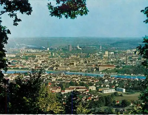 Austria Linz Donau Stadt panorama