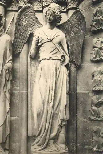 France Reims cathedral tower angel