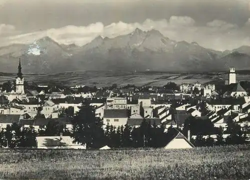 Slovakia Kezmarok Vysoke Tatry general view