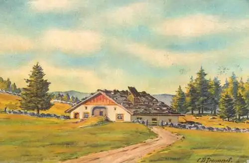 A5118 Schweiz - Kunstler Postkarte Landschaft