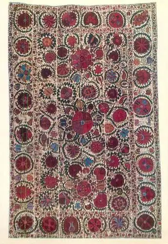 Russia decorative fine art postcard Suzani decorative wall hanging