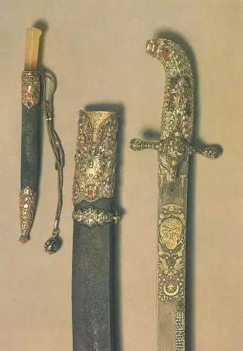 Russia parade arms saber and scabad knife