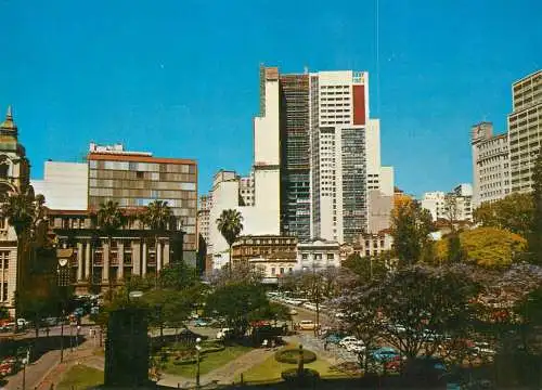 Brazil Porto Alegre Alfandega Square partial view