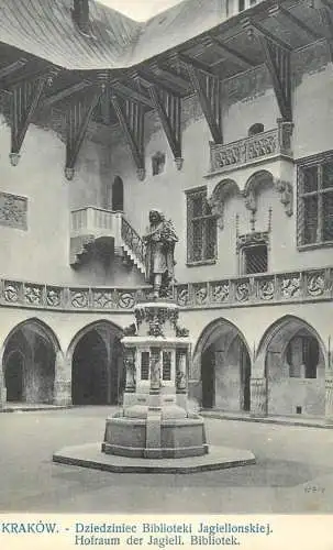 A5119 Poland Krakow Hofraum der Jagiell Bibliotek