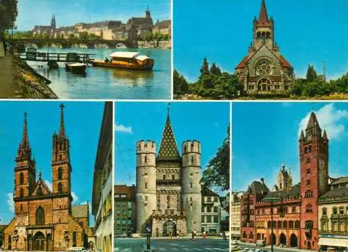 Switzerland Gruss aus Basel souvenir multi view