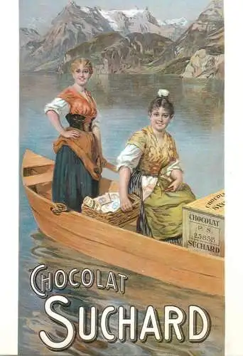 A5059 Advertising poster modern postcard Suchard chocolate