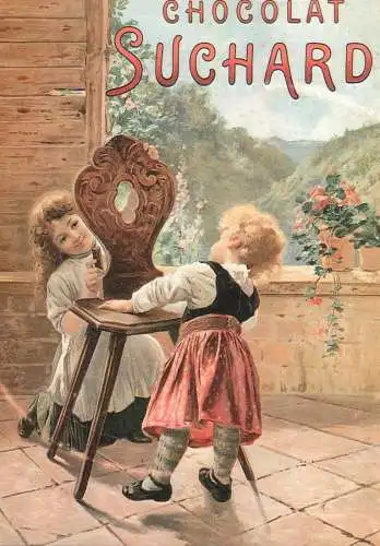 A5059 Advertising poster modern postcard chocolat Suchard