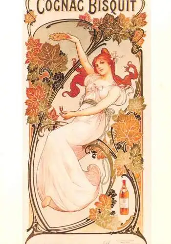 A5059 Advertising poster modern postcard Cognac Bisquit