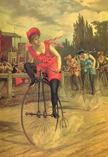 A5059 Advertising poster modern postcard nos cyclistes