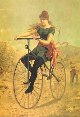 A5059 Advertising poster modern postcard nos cyclistes