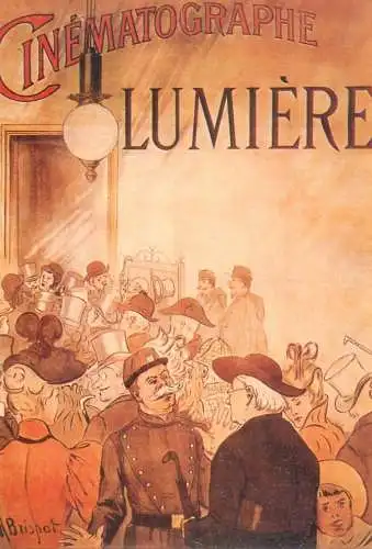 A5059 Advertising poster modern postcard cinematographe Lumiere