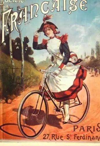 A5059 Advertising poster modern postcard nos elegantes bicyclettes