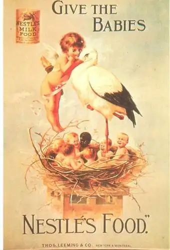 A5059 Advertising poster modern postcard Nestle food
