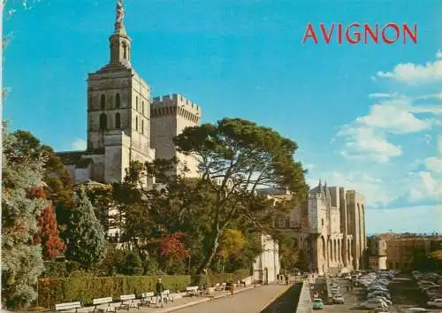 France Avignon (Vaucluse) Palais des Papes et Notre Dame des Doms