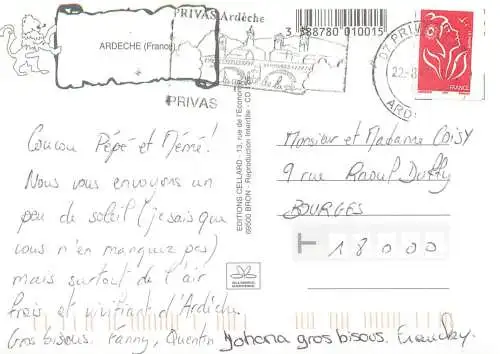 A5262 France Ardeche multi view souvenir