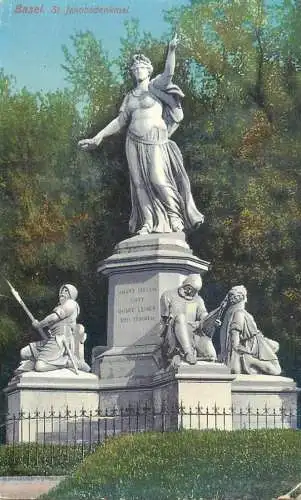 A5257 Switzerland St Jakobsdenkmal statue monument