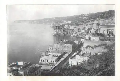 Italia cartolina postale riproduzione Giorgio Sommer - fotografo del Re 1875 - Napoli, S. Lucia format 12 x 16 cm