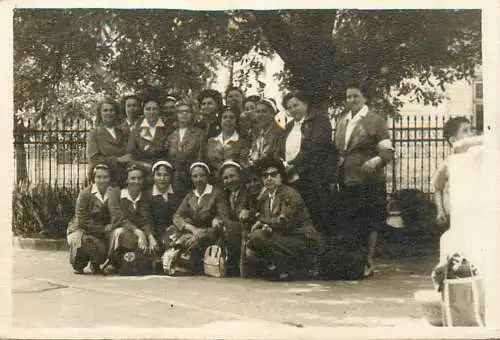 Anonymous persons group photo school souvenir