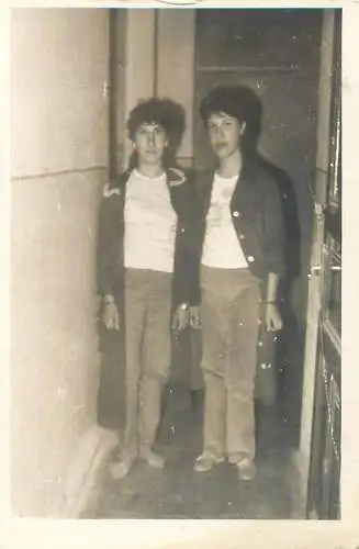 Anonymous persons souvenir photo Romania