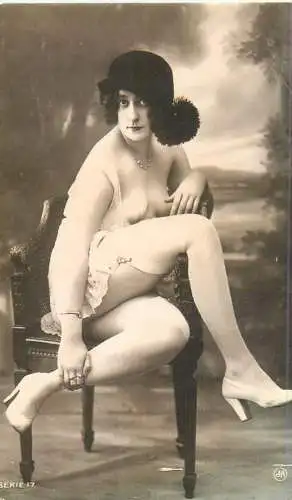 riproduzione di foto di epoca risque pin-up beauty lady model