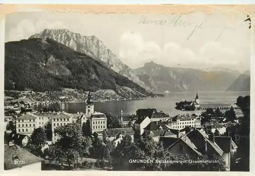 A5254 Austria Gmunden Salzkammergut general view