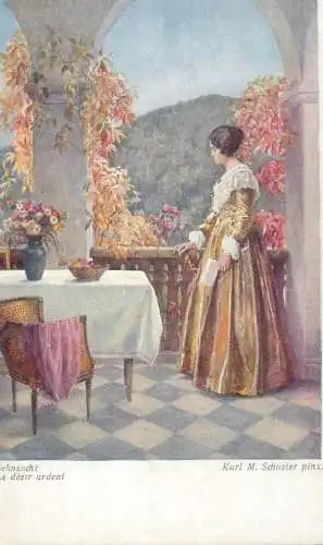 A5269 Sehnsucht Karl M. Schuster pinx