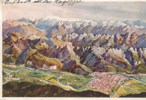 A5695 Innsbruck aus der Vogelschau