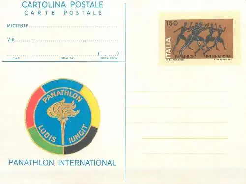 A5716 Cartolina postale Panathlon International