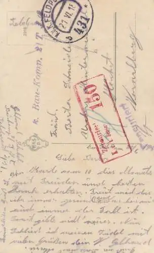 A5737 Hochst Zensur AK 1918