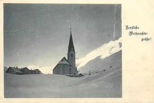 A5737 Kirche Winter Landschaft Postkarte Allemagne 1942 Weichnachts grusse